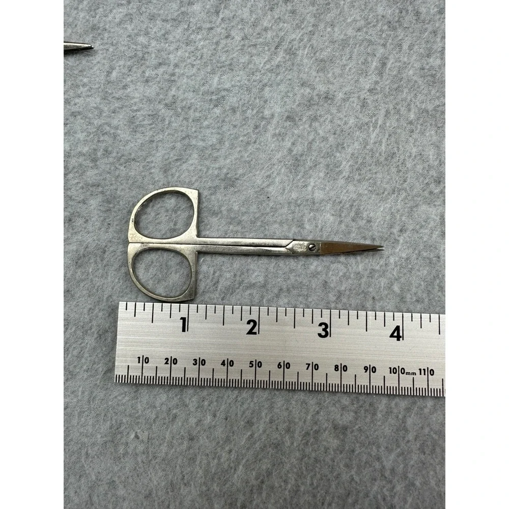 8pc Vintage Miniature Sewing Embroidery Scissors‎ Lot Germany USA Ornate Metal